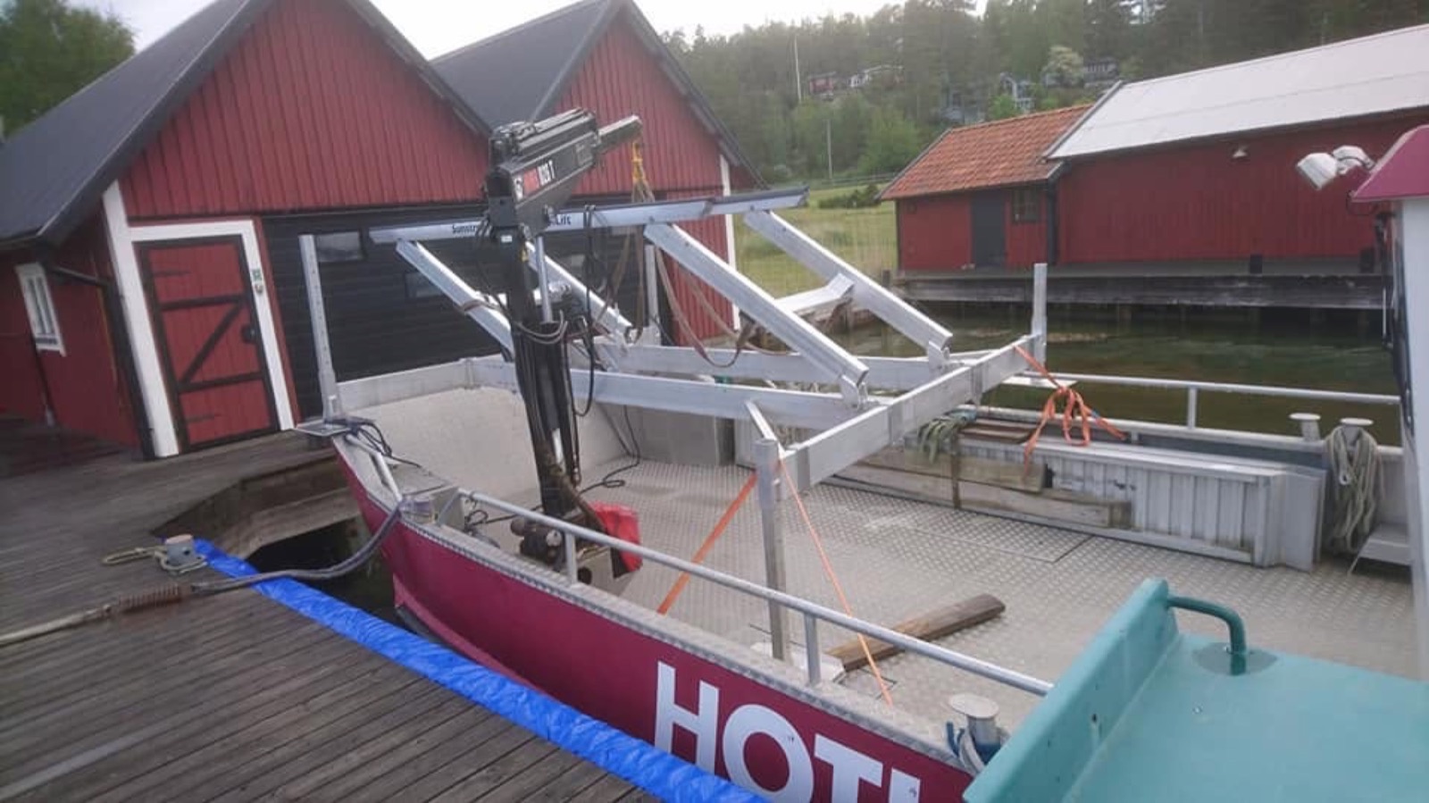 Byggmaterial till ö och kustfastighet