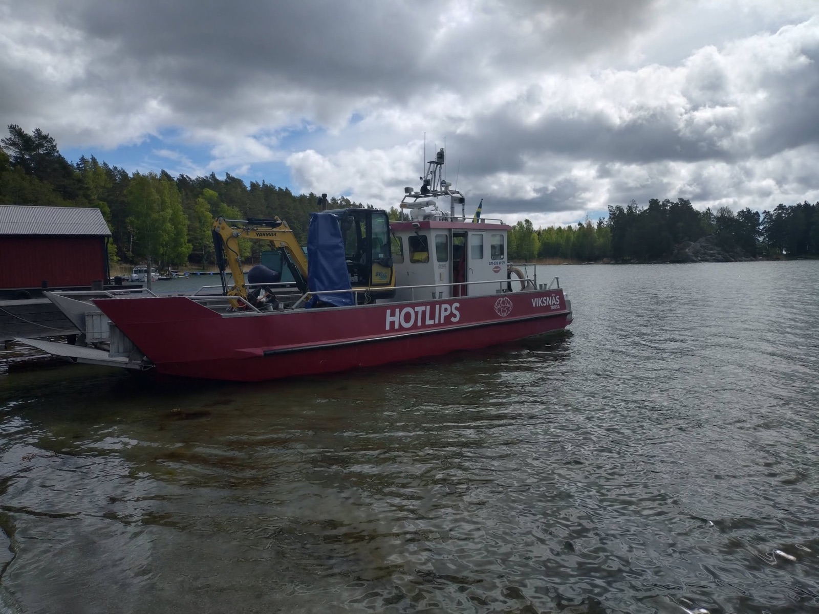 Byggmaterial till ö och kustfastighet